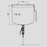 Réservoirs d'alimentation par gravité - krautzberger - acier inox, contenu: 7,5 litres_0