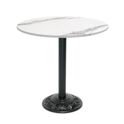 Restootab - Table style bistrot Ø70cm marbre blanc - blanc TB-VRS-R70M-MB.BLA_0