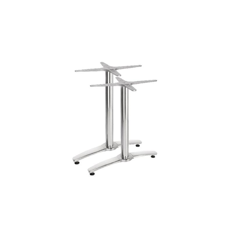 Lot de 2 pieds de table en aluminium pour table rectangulaire_0