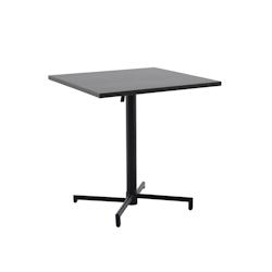 METRO PROFESSIONAL Table de bistrot Sofia, pliante, acier, 70 x 70 cm, carrée, gris foncé/noir - gris acier 4337255241169_0