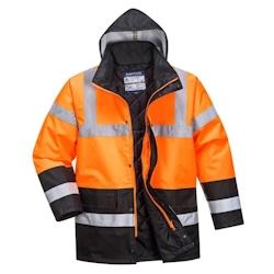 Portwest - Parka de travail bicolore imperméable HV Orange / Noir Taille 2XL - XXL orange 5036108253319_0