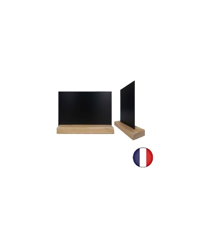 Porte menu de table en bois avec ardoise A5 - Lot de 2 - Référence : PFN57BRUTA5_0