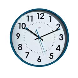 Edimeta Horloge analogique murale bleue - bleu plastique 243003_0