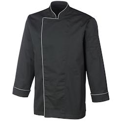 METRO PROFESSIONAL Veste de cuisine homme manches longues passepoilé noir T.XXXL - XXXL noir multi-matériau 7158-25_0