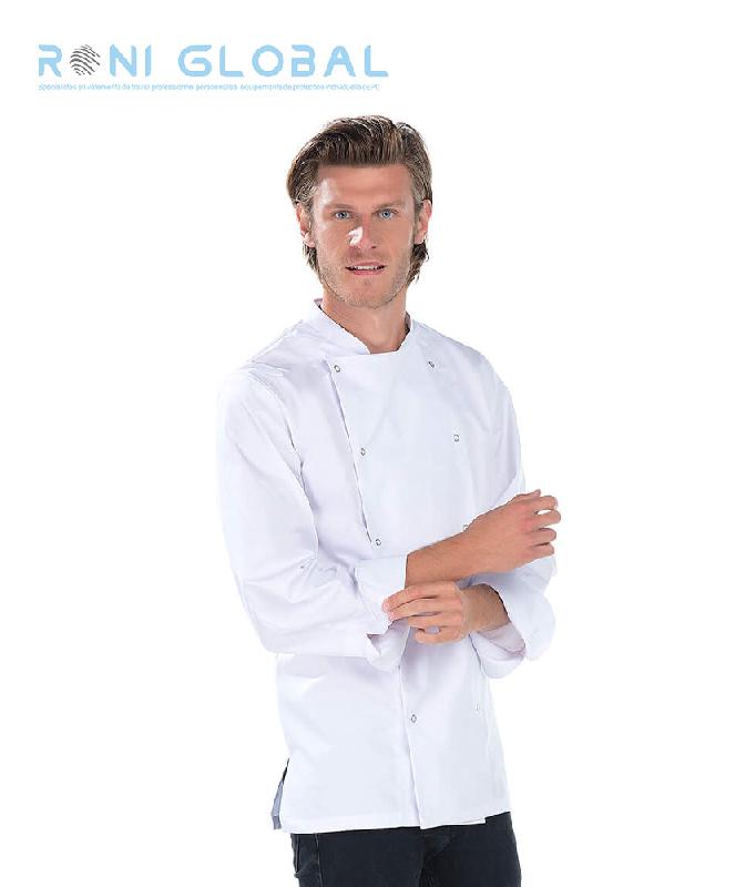 Veste de cuisine homme manches longues avec poignets mousquetaire 2 poches - JIMMY REMI CONFECTION_0