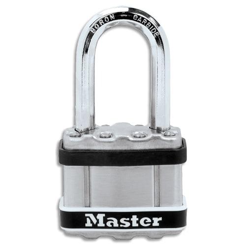 Master lock cadenas excell® marine en acier laminé à clé pour extérieur  4 clés fournies_0