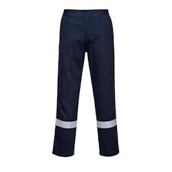 Portwest - Pantalon de travail résistant à la flamme BIZWELD IONA Bleu Marine Taille 3XL - XXXL blue BZ14NARXXXL_0