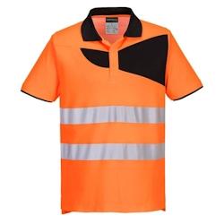 Portwest - Polo manches courtes haute visibilité PW2 Orange / Noir Taille XL - XL 5036108356102_0