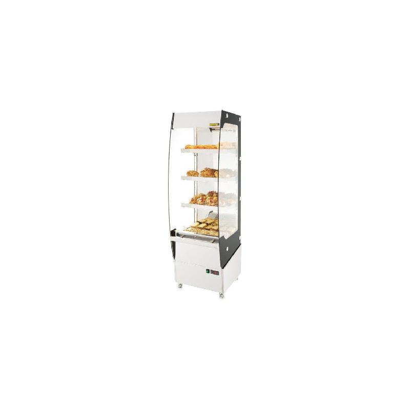 Vitrine inox libre-service chauffante 4 niveaux 1650 W, 220 V - MONO_0