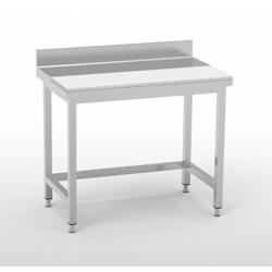 ERATOS Table De Preparation Aisi-304 18/10 Sans Etagere Avec Renfort - Profondeur 600 - 1000X600X850 - Livree Demontee MMCSD60-100 - MMCSD60-100_0