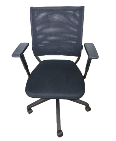 Fauteuil ergonomique Sedus Netwin Noir d'occasion - dossier double résille, assise confortable_0