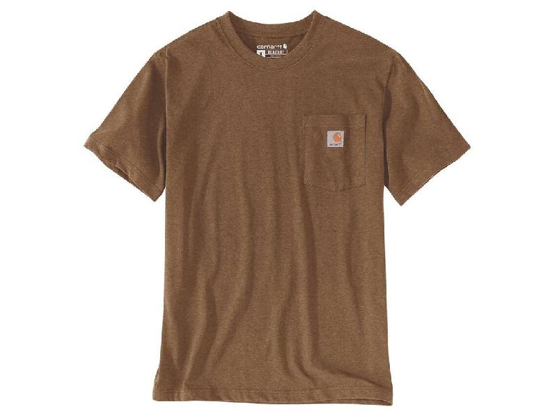 T-shirt Pocket Manches courtes Marron Homme - Tailles : M_0