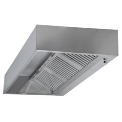 Hotte Cubique Profondeur 1100 avec Led et Sans Moteur - Longueur 2000 - Dynasteel - 3701634906900_0