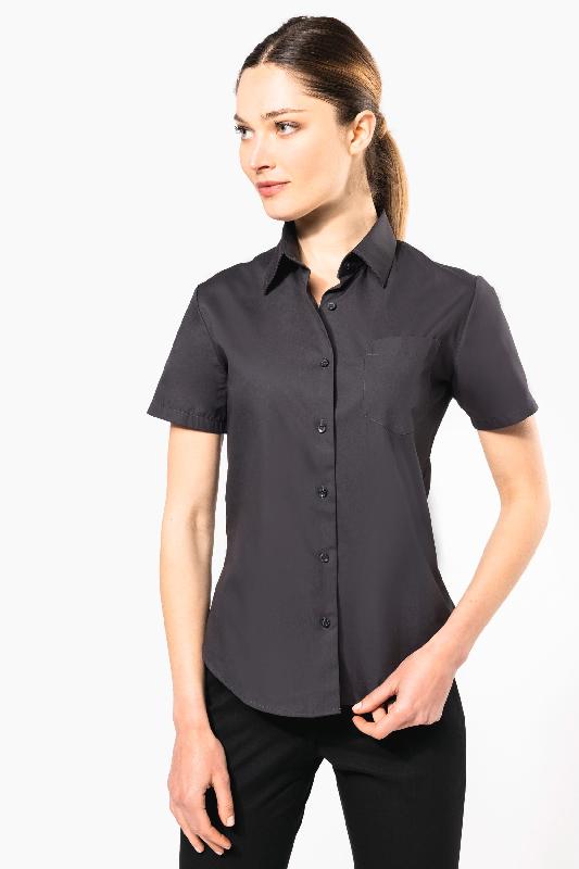 Chemise popeline manches courtes femme -  Réf: K544_0