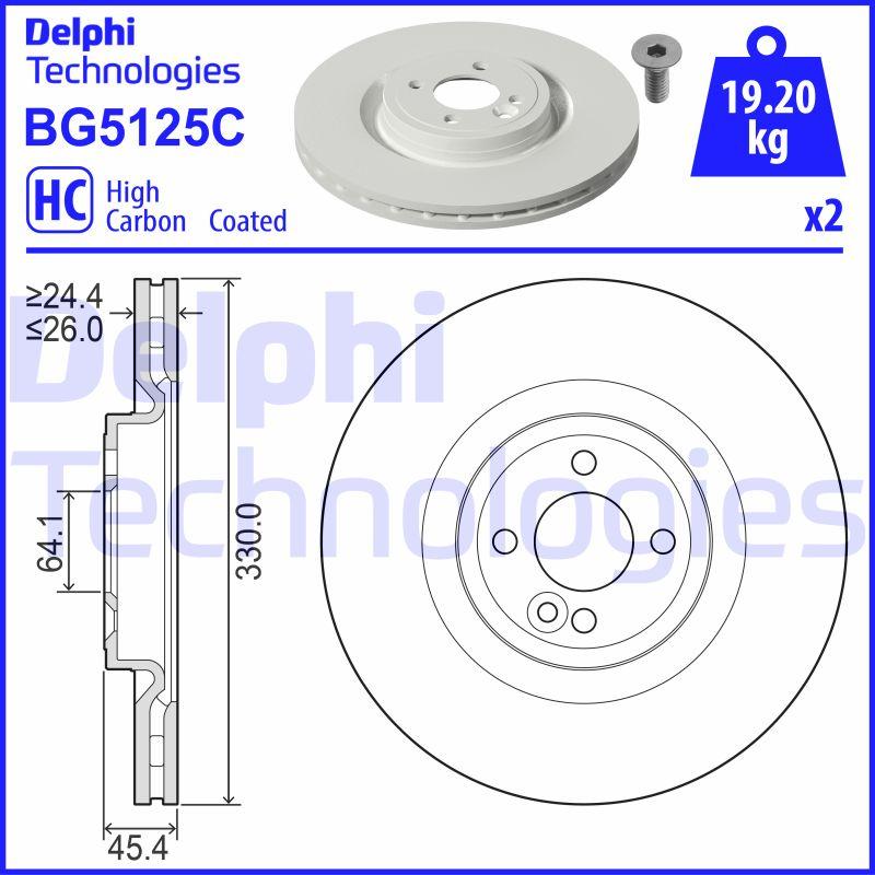 DISQUE DE FREIN DELPHI BG5125C_0