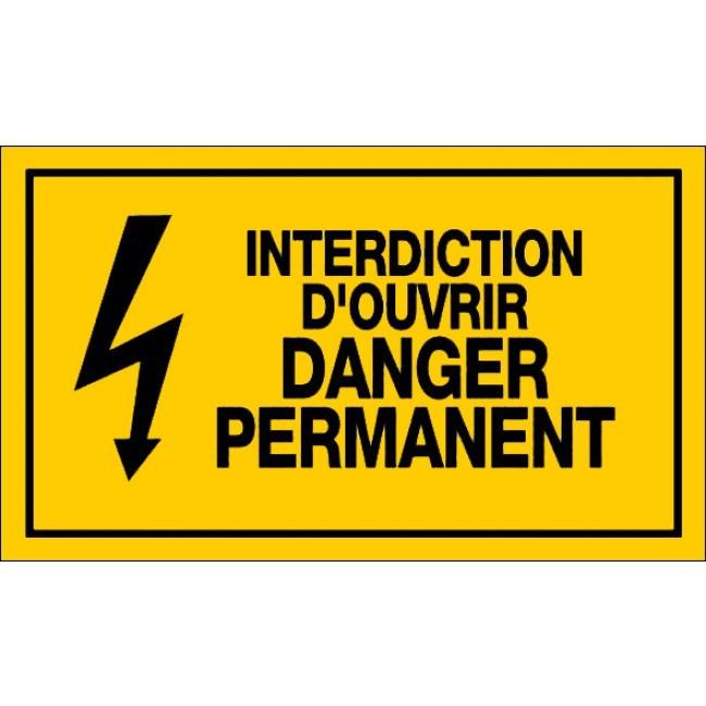Panneaux rigides 330x200 mm jaune avertissements dangers - PNGPSC-NV10/IODP_0