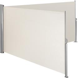 Tectake Paravent rétractable double et extensible avec enrouleur - 160 x 600 cm, beige -402333 - beige polyester 402333_0