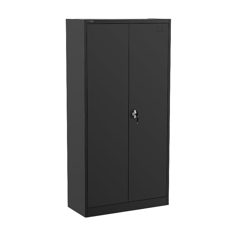 ARMOIRE BUREAU VERROUILLABLE 40 X 90 X 180 CM ACIER NOIR 14_0006036_0