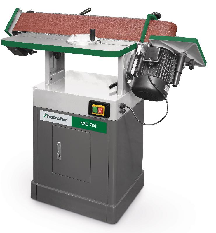 Ponceuse de chants oscillante longueur de ponçage 820 mm bande abrasive 150x2270 mm 2,2 kW 230V Holzstar KSO750 230V_0