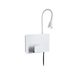 Paulmann Applique LED Halina USB C   2700K 200lm 230V 2,4W  Blanc dépoli 71100 - blanc métal 71100_0