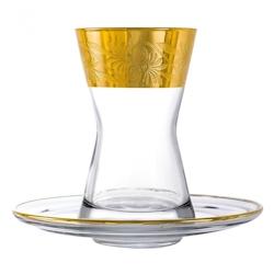 YO DECO Yodeco verres à café ou à thé avec ces soucoupes Jana 10 cl x 6 - Coffret - 3665273011039_0