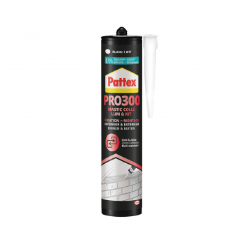 Colle de fixation et joint Flextec- polymère - Pattex PL 300 blanc - HENKEL - Réf. AG00158_0