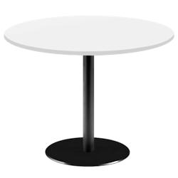 Restootab - Table Ø120cm - modèle Rome blanc uni - blanc fonte 3760371519798_0