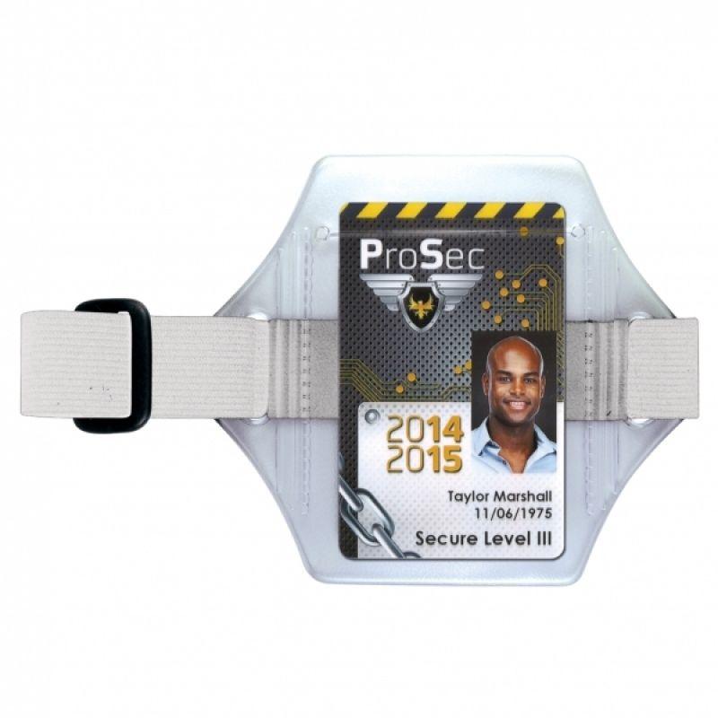 Brassard pour badge sangle blanche_0