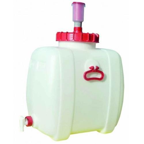 Tonnelet polyéthylène 15 litres - Finition viticole - Pour liquides alimentaires - CEMO - 9466_0