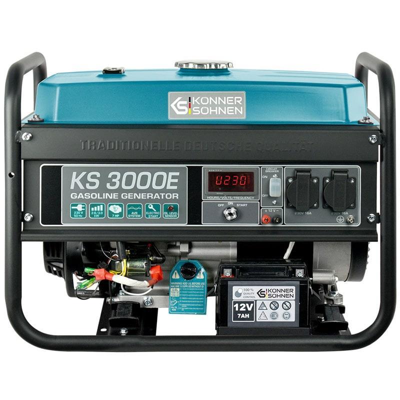 Groupe électrogène monophasé essence AVR DE 3 kW - KÖNNER & SÖHNEN - 3000E_0