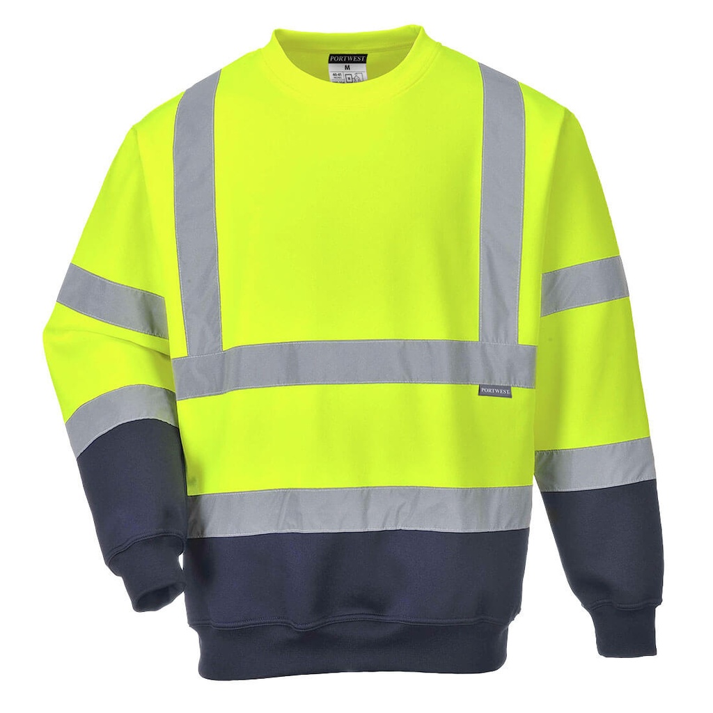 Sweat-Shirt HV B306 65% polyester 35% coton 300g - PCLFHV10-JM-S - Portwest_0