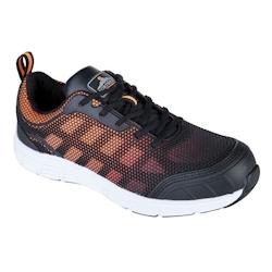 Portwest - Tennis de sécurité pour femmes OVE Steelite S1P Noir / Orange Taille 36 - 36 noir matière synthétique 5036108309962_0