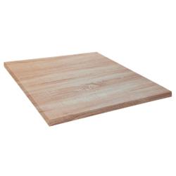 Restootab - Plateau 60x60 decor chene bastide - marron Bois manufacturé 3760371517268_0