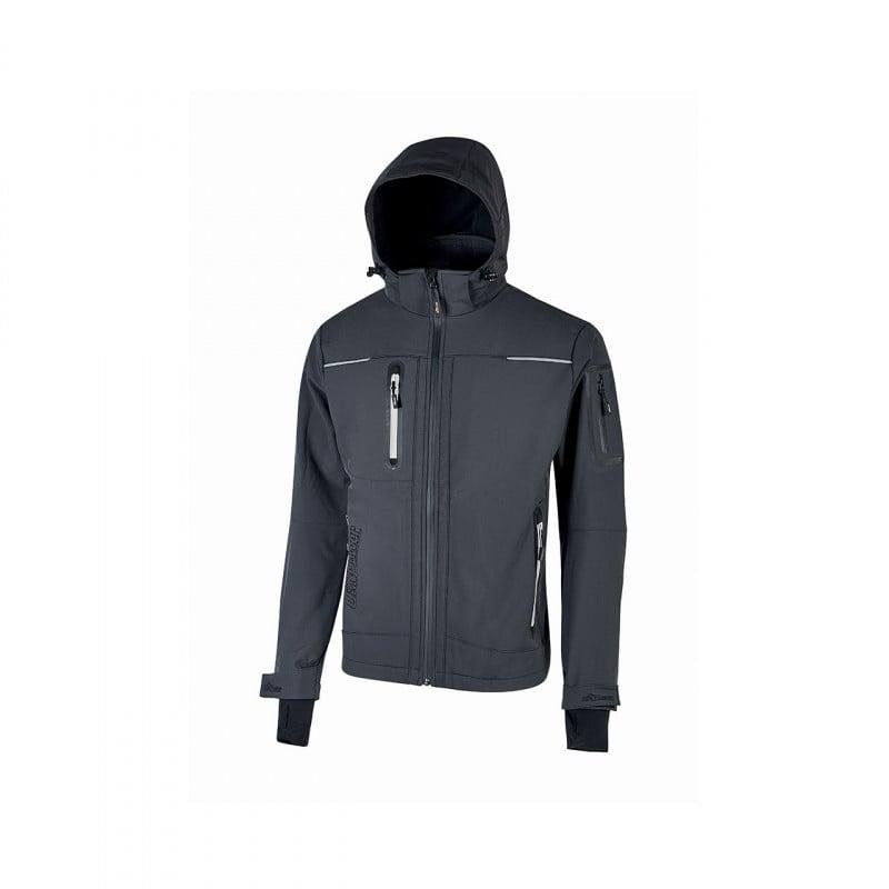 Veste Soft Shell Space Asphalt Grey U-Power | FU187AG_0