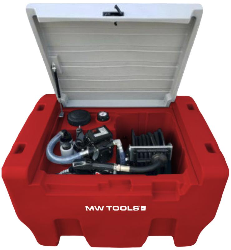 Réservoir Diesel Rouge Fioul PE 330L avec pompe 230V MW Tools TDC330230_0