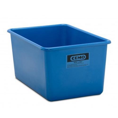 Bac PFV bleu 400 litres - Résistant aux huiles, fioul, gasoil, produits chimiques - CEMO - 7571_0