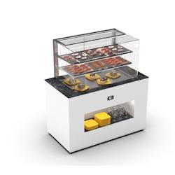 Buffet Réfrigéré Série Vision - avec Vitrine Supérieur Cuve Froid 15 mm - Sayl - 0605848021172_0