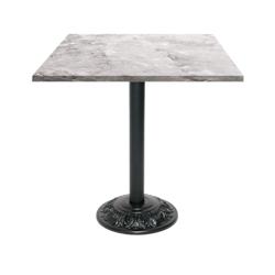 Restootab - Table style bistrot 70x70cm marbre de trevisse - gris TB-VRS-7070M-MB.TREV_0