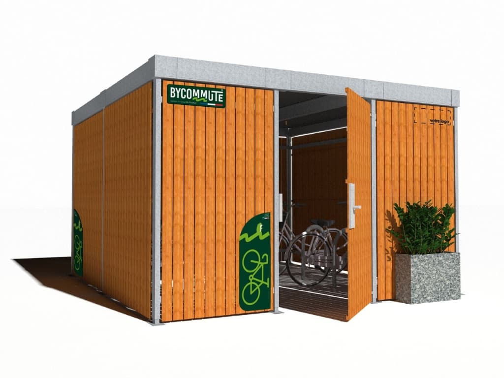 Abri vélo fermé et sécurisé, personnalisable avec divers accessoires - REFUGE_0