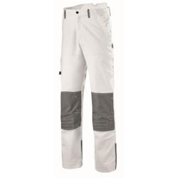 Cepovett - Pantalon blanc gris renforcé pour peintre CRAFT PAINT Blanc / Gris Taille 38 - 38 blanc 3184375738175_0