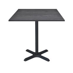 Restootab - Table 70x70cm - modèle Dina pin ancien - marron fonte 3760371510894_0