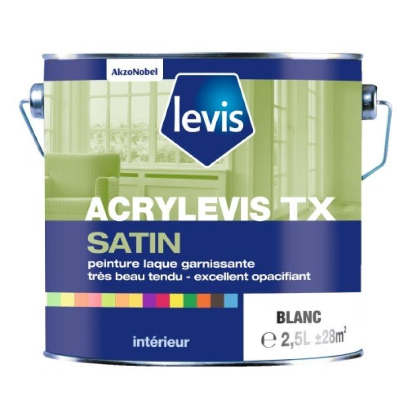 Peinture acrylevis satin teinte blanc bidon de 1 l_0