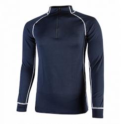 U-Power - Maillot de corps bleu foncé semi-zippé MAKALU Bleu Foncé Taille L - L 8033546267707_0