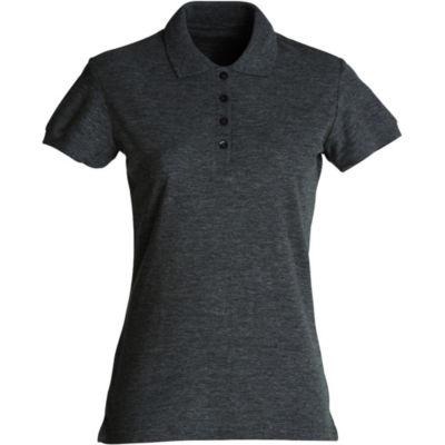 CLIQUE Polo basic Femme Anthracite Chiné 3XL_0