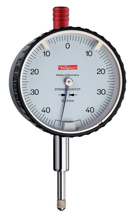 Comparateur de sécurité DIN 878 SI-90 0,8 mm lecture 0,01 mm avec protection antichoc avec étalonnage usine Kà„FER_0