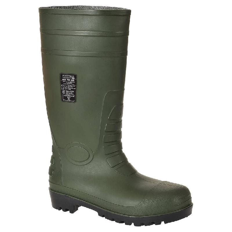 Paire de bottes de sécurité vertes PVC Wellington S5 SRC - BTWLPVCVT-PW05_0