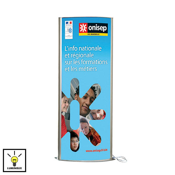 Totem lumineux double-faces ft poster 170 x 60 cm Réf : 215517_0