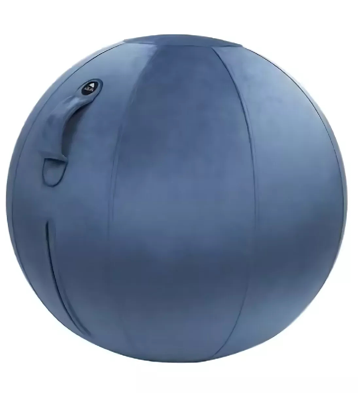 Ballon ergonomique revêtement tissu velours - coloris bleu_0