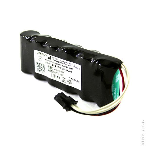 Batterie médicale rechargeable 6x 4/5a 6s1p st1 7.2v 2.15ah fc_0