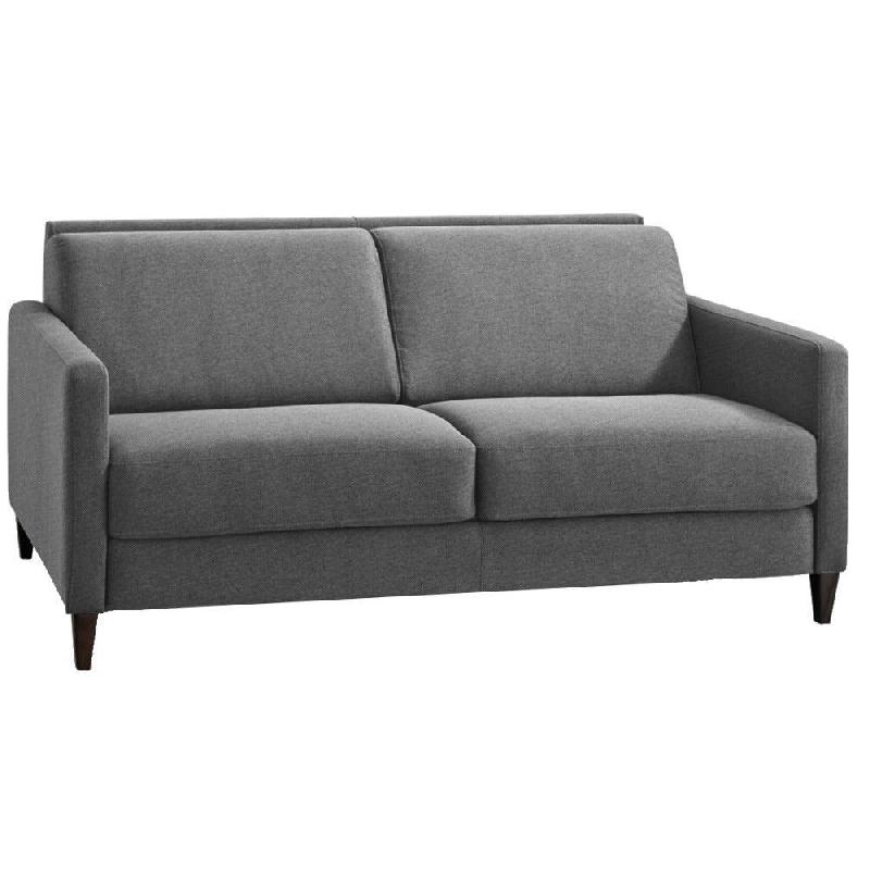 CANAPÉ CONVERTIBLE EXPRESS OSLO TWEED GRIS GRAPHITE COUCHAGE 140*197*16 CM SOMMIER LATTES RENATONISI_0
